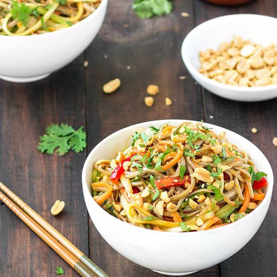 Spicy Peanut Soba Noodles