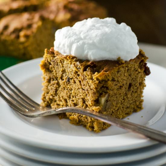 Gluten Free Pumpkin Snack Cake