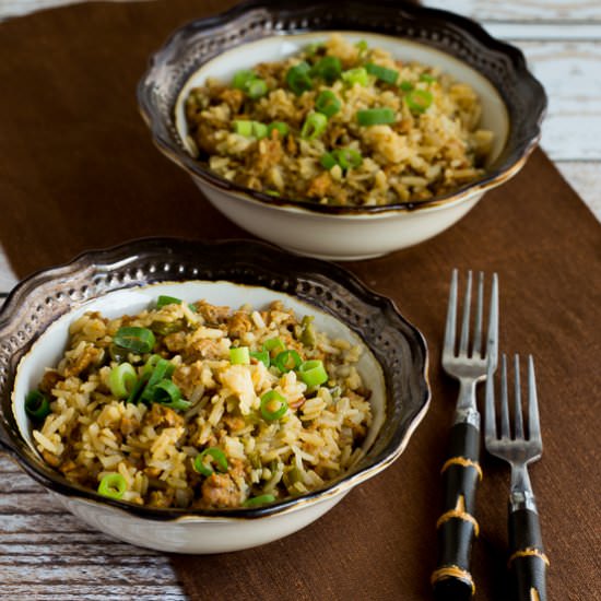 Slow Cooker Spicy Brown Rice