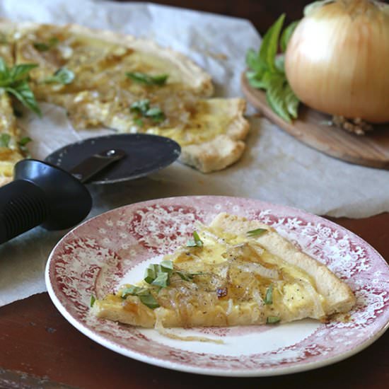 Caramelized Onion White Pizza
