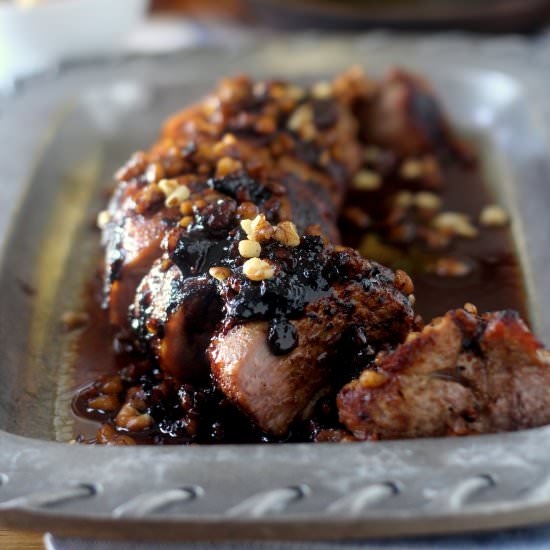 Walnut & Bourbon Pork Tenderloin