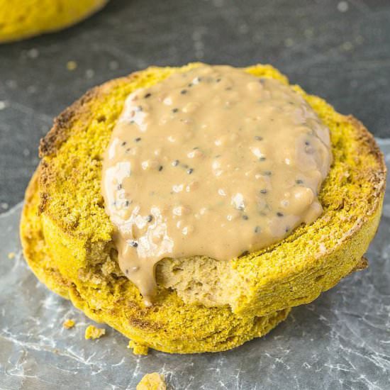 3 Minute Pumpkin English Muffin