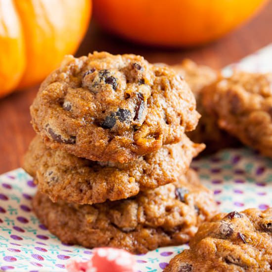 Pumpkin Chocolate Chip Cookies