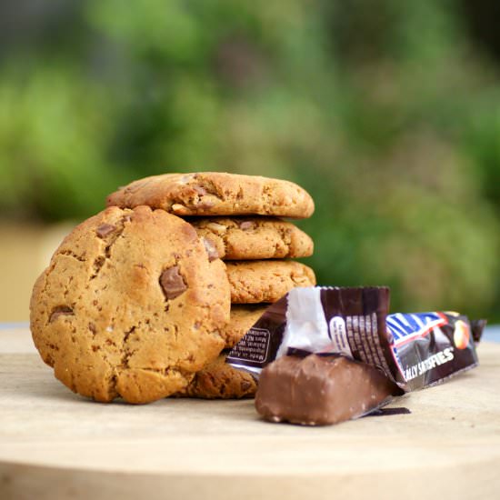 Lightened Up Snickers Cookies