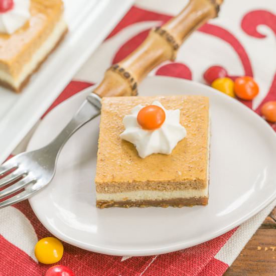 Pumpkin Cheesecake Bars