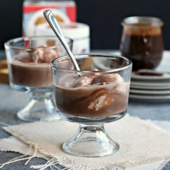 Cookie Butter Hot Cocoa Floats