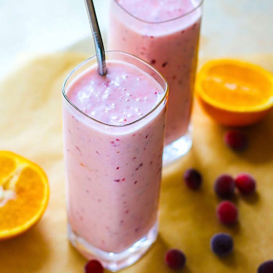 Vegan Cranberry Orange Smoothie