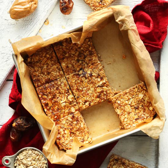 Crunchy Peanut Butter Granola Bars