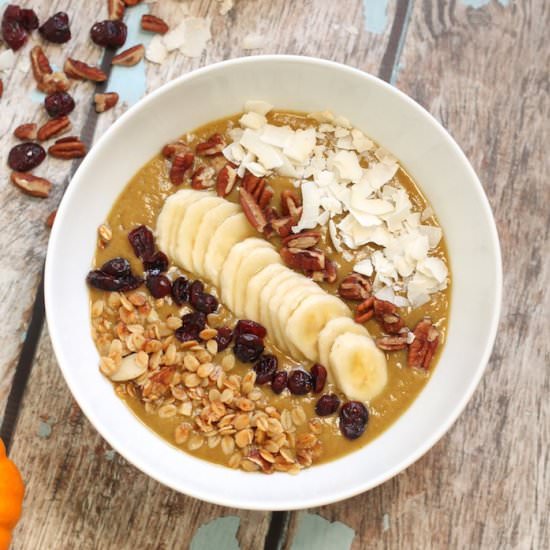 Pumpkin Pie Smoothie Bowl