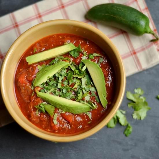 Pumpkin, Chicken and Chorizo Chili