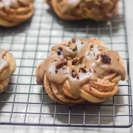 Caramel Apple Cinnamon Braids