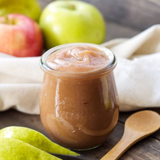 Slow Cooker Apple Pear Butter