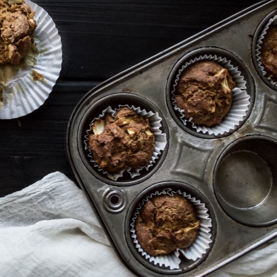 Healthier Pumpkin Apple Muffins