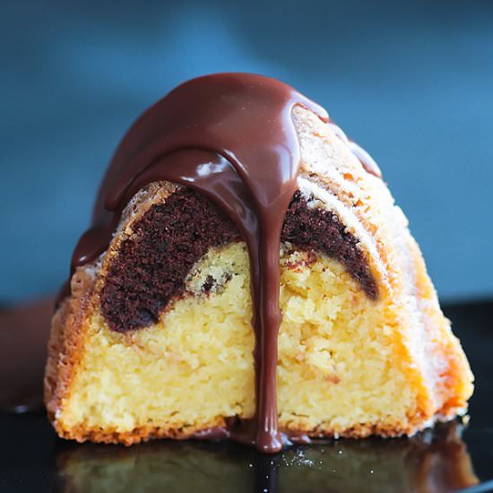 Moist and Tender Marble Cake