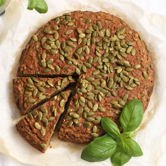 Savory Courgette Buckwheat Cake