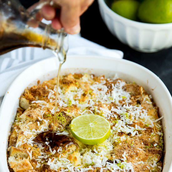Coconut Lime French Toast Bake