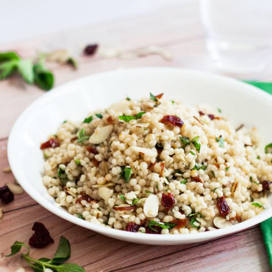 Sour Cherry Orange Blossom Couscous