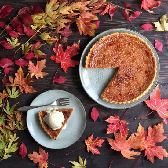 Brûléed Apple Butter Pie