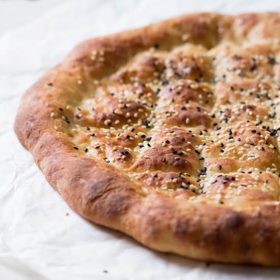 No Knead Turkish Bread
