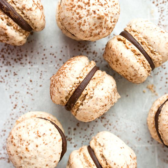 Hazelnut Meringue Sandwich Cookies