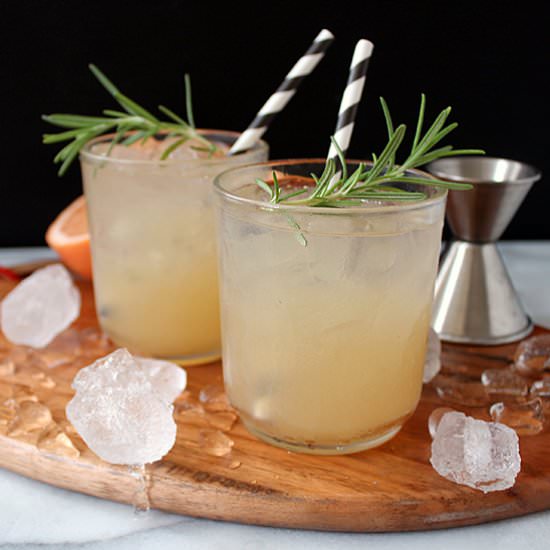 Grapefruit & Rosemary Gin Cocktails