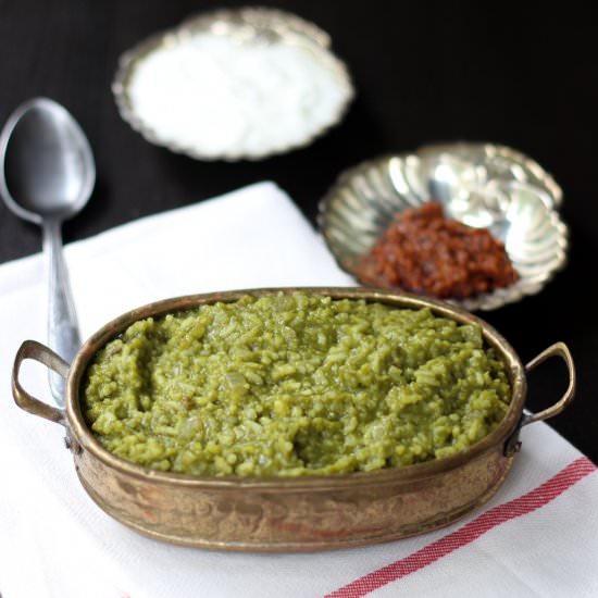 Spinach Khichdi
