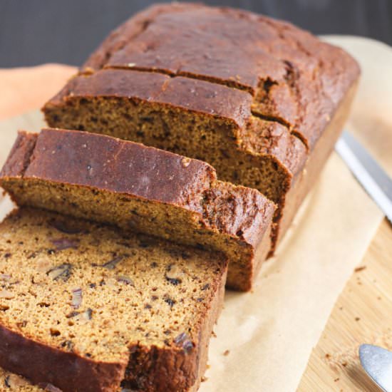 Dates & Walnut Pumpkin Bread