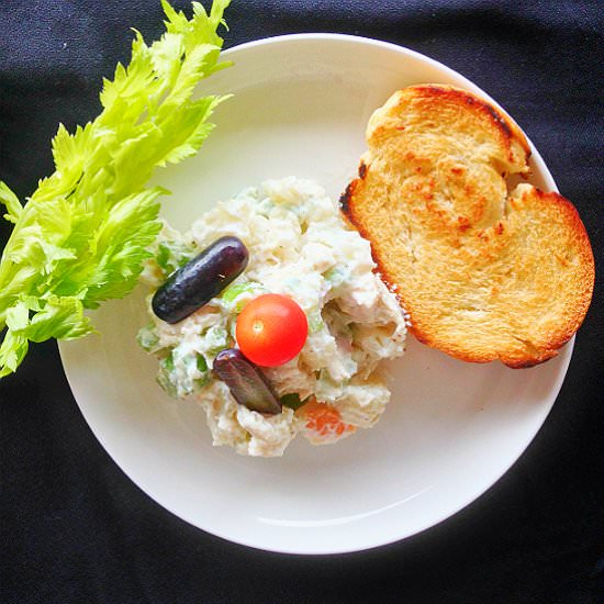 Skinny Chicken and celery salad