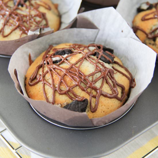 Simple Oreo Muffins