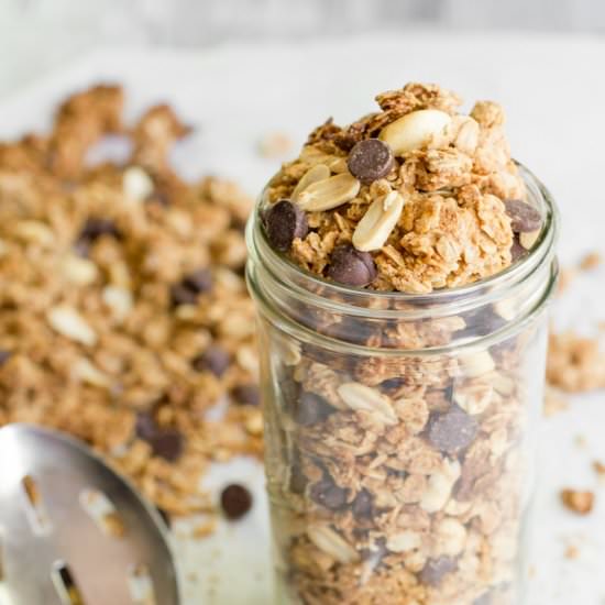Peanut Butter Chocolate Granola