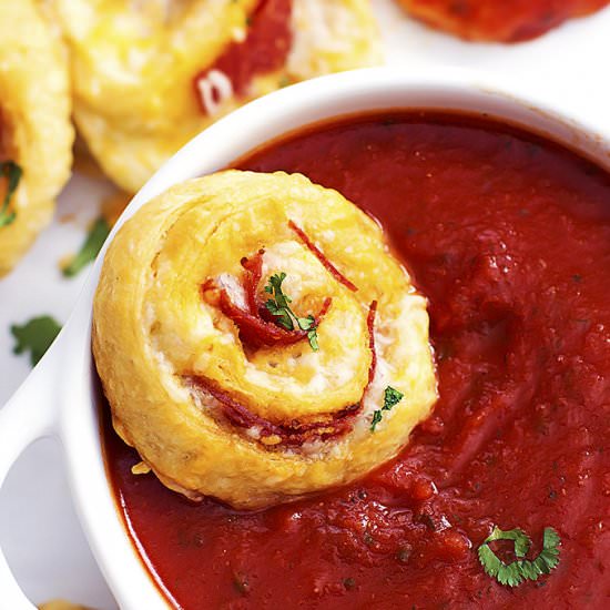 Pepperoni Pizza Pinwheels