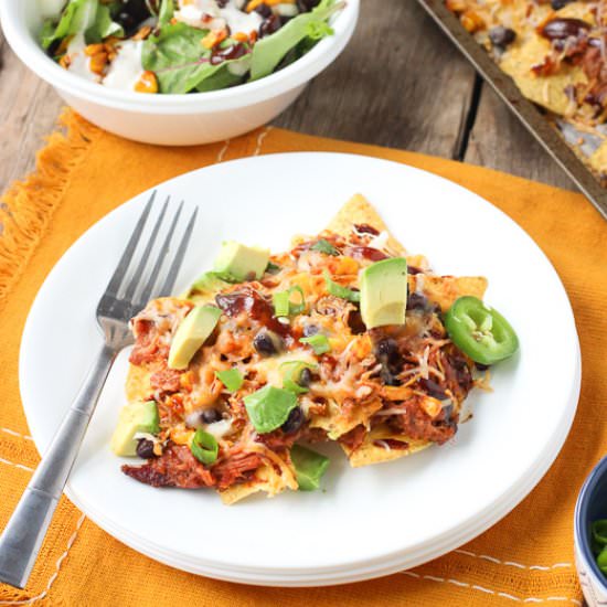 Loaded BBQ Pulled Pork Nachos