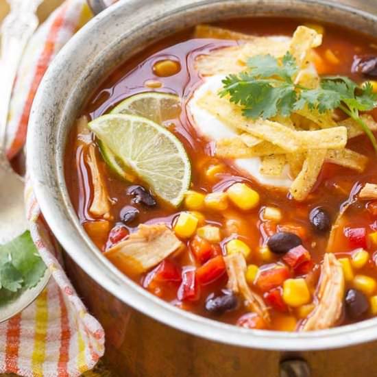 Easy Chicken Taco Soup