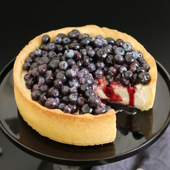 Creamy Blueberry Cheesecake