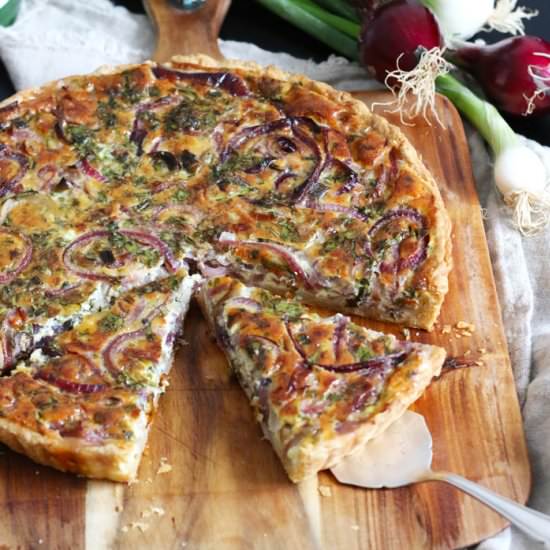Herbs & Onion Quiche