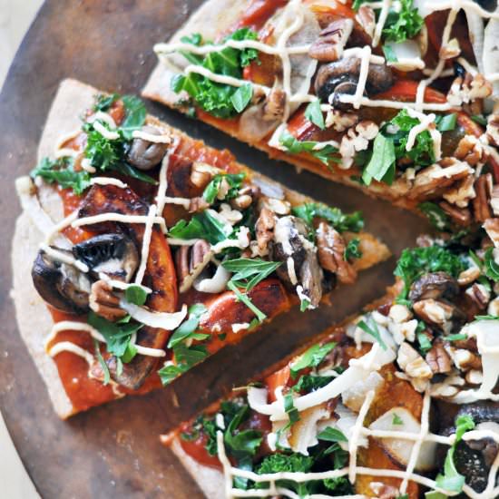 Vegan Harvest Pizza