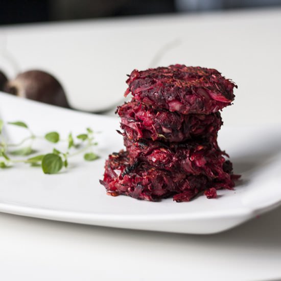 Vegan beetroot patties