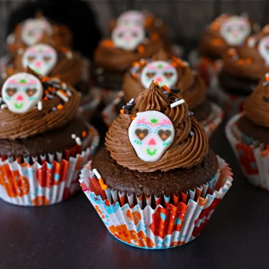 Sugar Skull Cupcakes