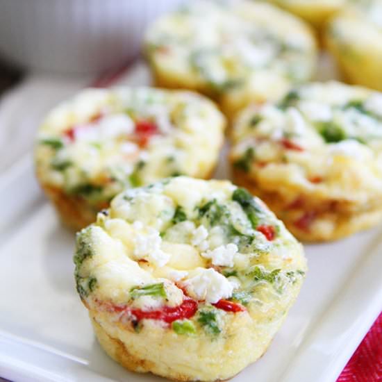 Egg Muffins with Kale & Peppers