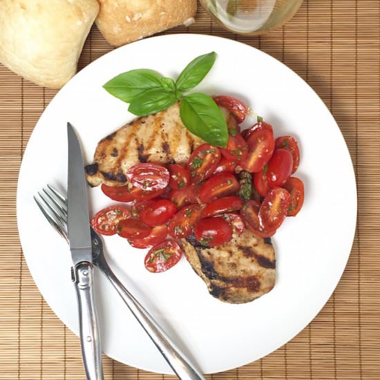Quick Chicken Bruschetta