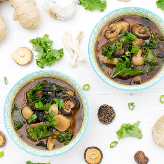 Shiitake & Kale Miso Soup