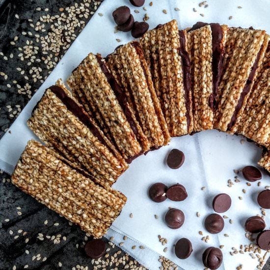 Chocolate Sesame Candy Bars