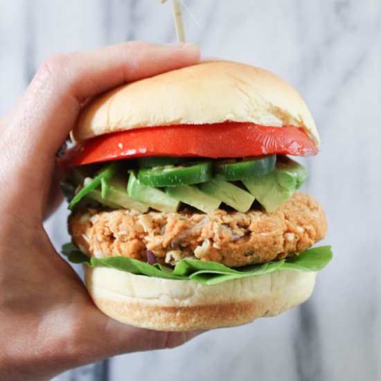 White Bean & Red Lentil Burgers