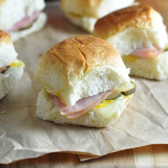 Hot Ham and Cheese Sliders