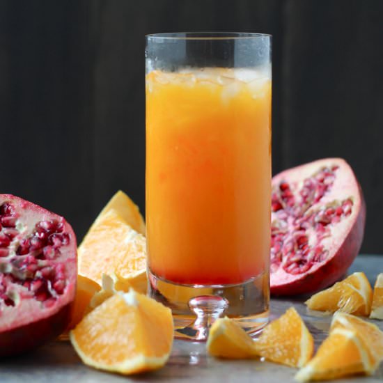 Clementine and Pomegranate Cocktail