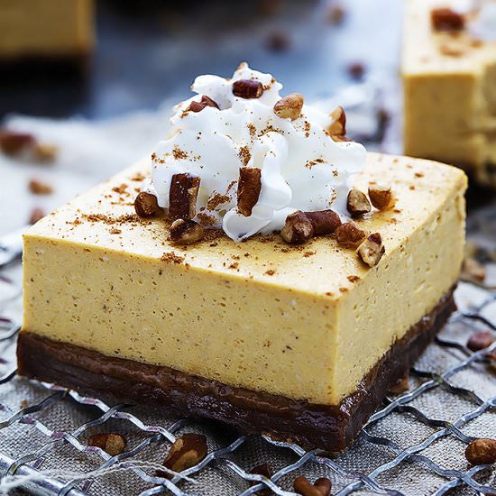 Pumpkin Cheesecake Bars