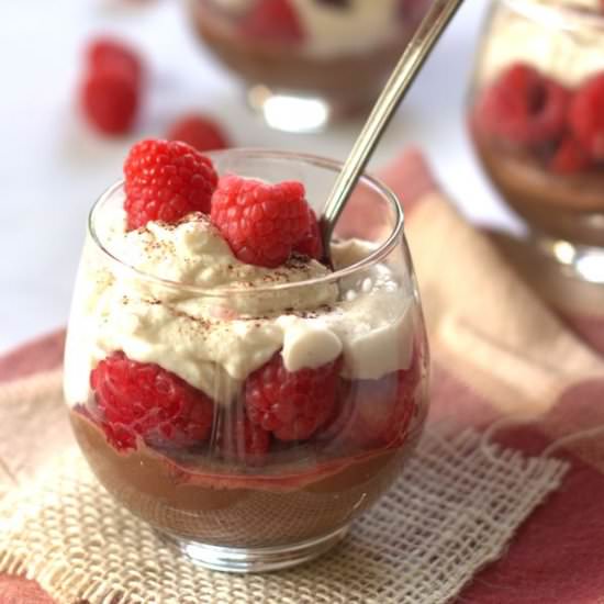 Vegan Chocolate Cheesecake Parfaits