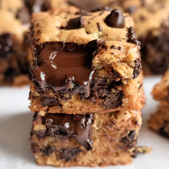 Soft and Gooey Peanut Butter Bars