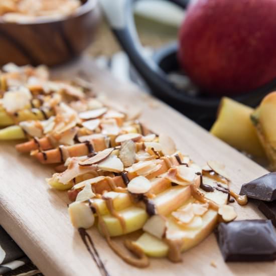 Chocolate Peanut Butter Apples