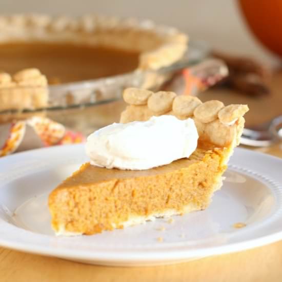 Gluten Free Honey Pumpkin Pie